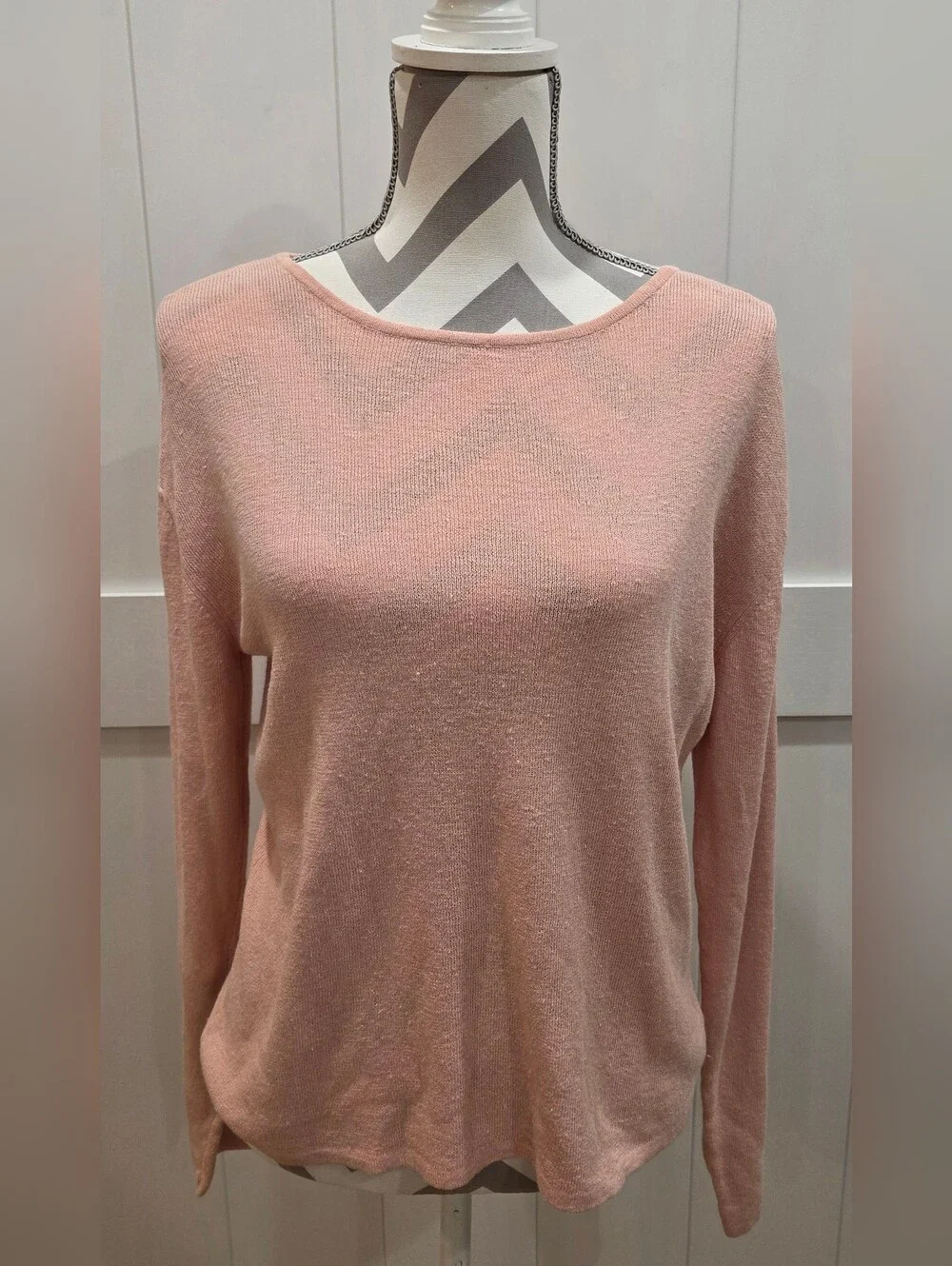 Chico's Design Blush Pink  Knit Sweater Size 2 (US 12) *190